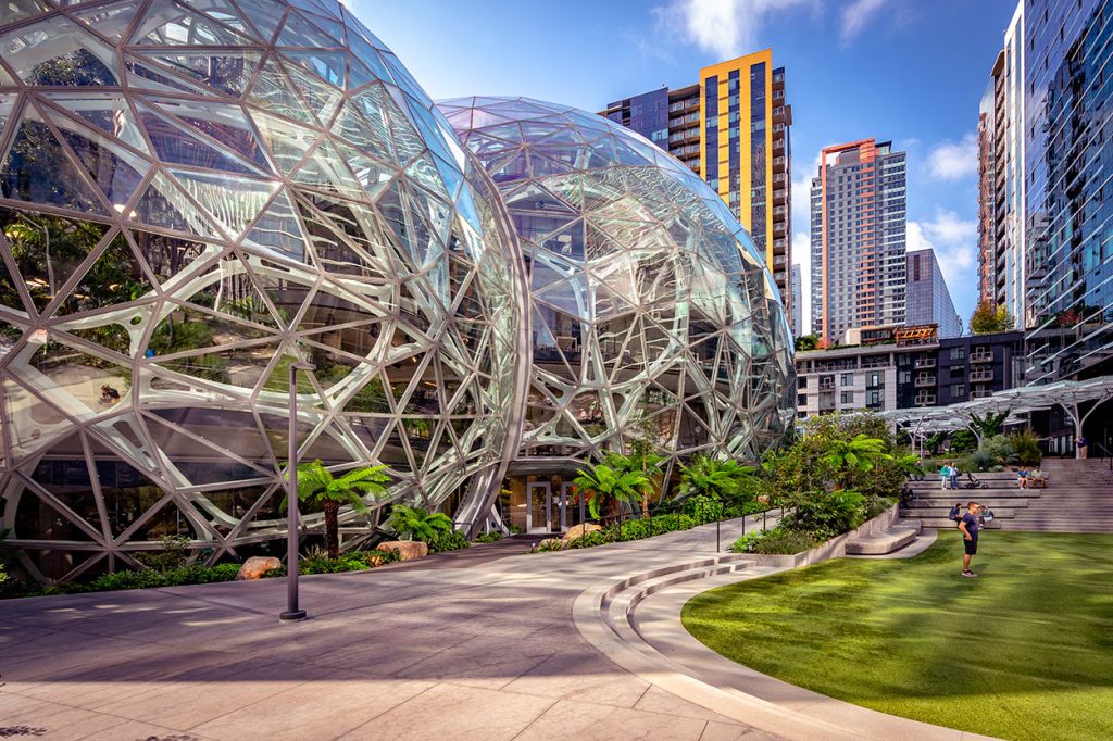 The Spheres de Amazon (Seattle, EE. UU.)